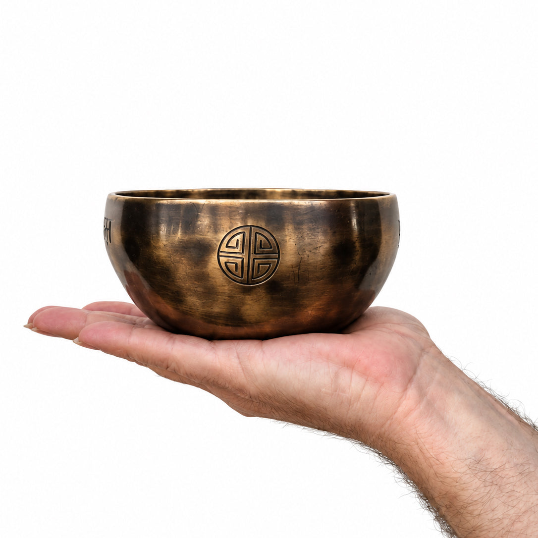 12 cm Hand Crafted Moon Singing Bowl 400g