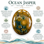 Ocean Jasper palm stone traditional spiritual associations guide