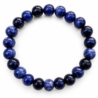 Blue Sodalite Crystal Bracelet – additional jewellery photograph showing gemstone colours and design