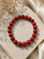 Red Jasper Crystal Bracelet – additional jewellery photograph showing gemstone colours and design
