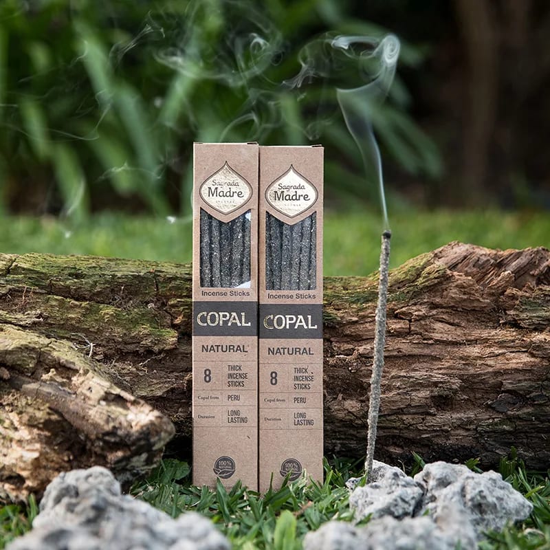 Sagrada Madre Copal incense sticks – product and ritual photography