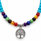 Turquoise Mala Necklace – additional jewellery photograph showing gemstone colours and design