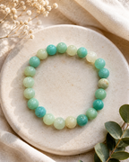Amazonite Crystal Bracelet – additional jewellery photograph showing gemstone colours and design