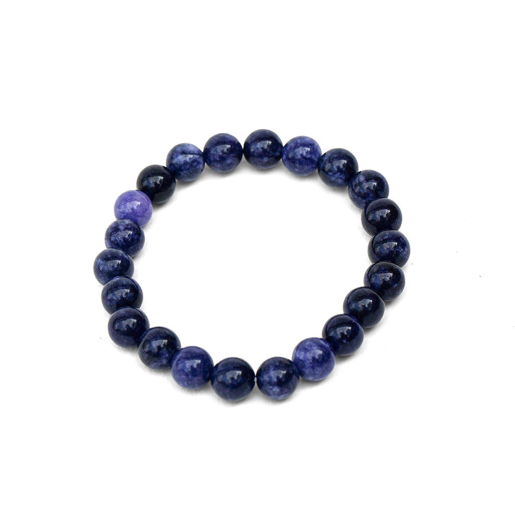 Blue Sodalite Crystal Bracelet – product photograph of the jewellery