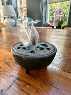 7cm charcoal incense burner – product and ritual photography