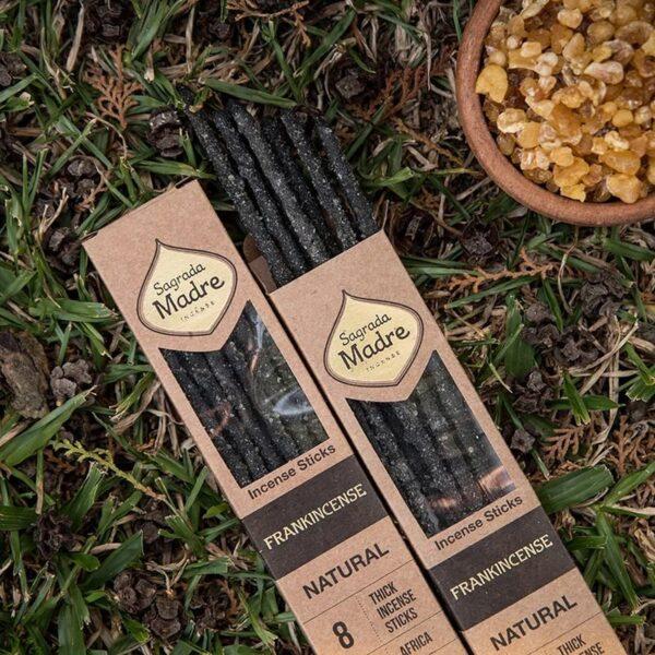 Sagrada Madre OliBana Frankincense incense sticks – product and ritual photography
