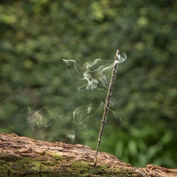 Incense and mindful home ritual inspiration with aromatic sticks and natural materials