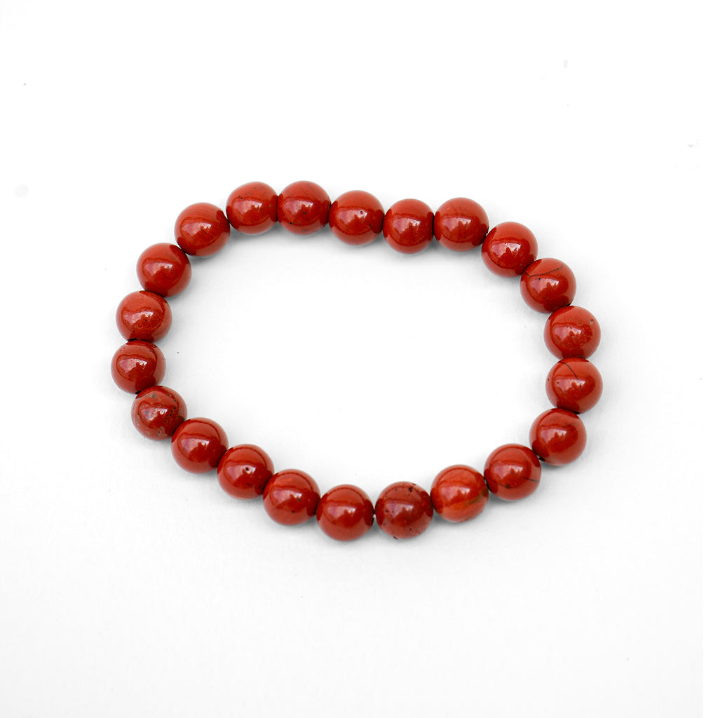 Red Jasper Crystal Bracelet – product photograph of the jewellery